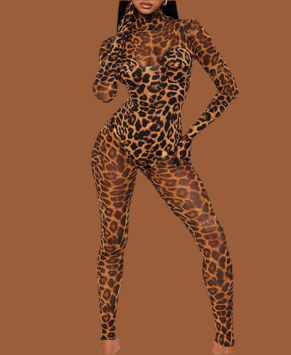 Cheetah cat suit w/gloves